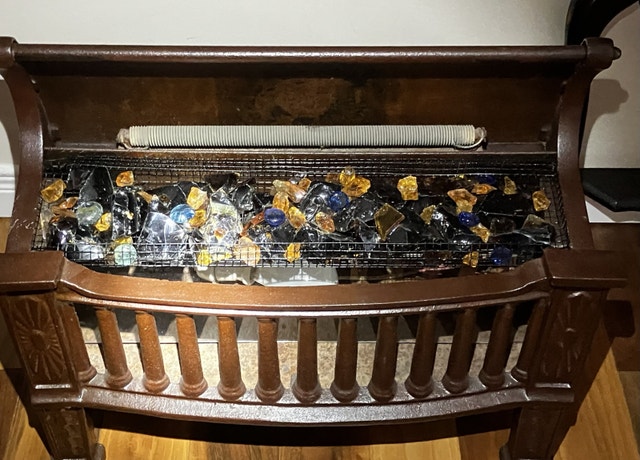 Antique electric fireplace - photo 3