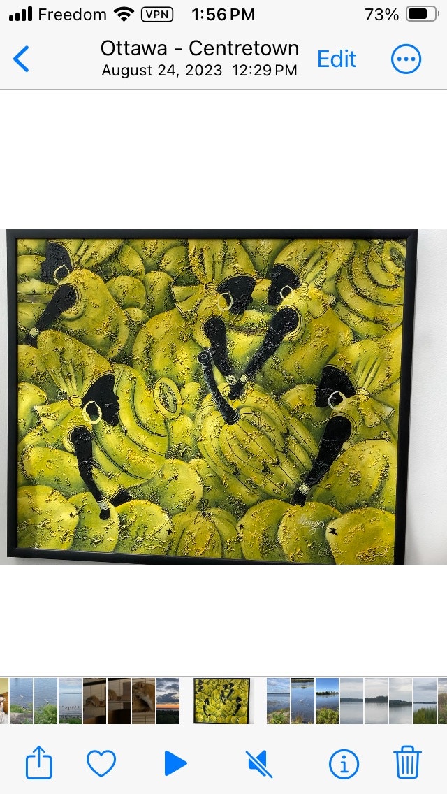 Original textured painting - peinture originale