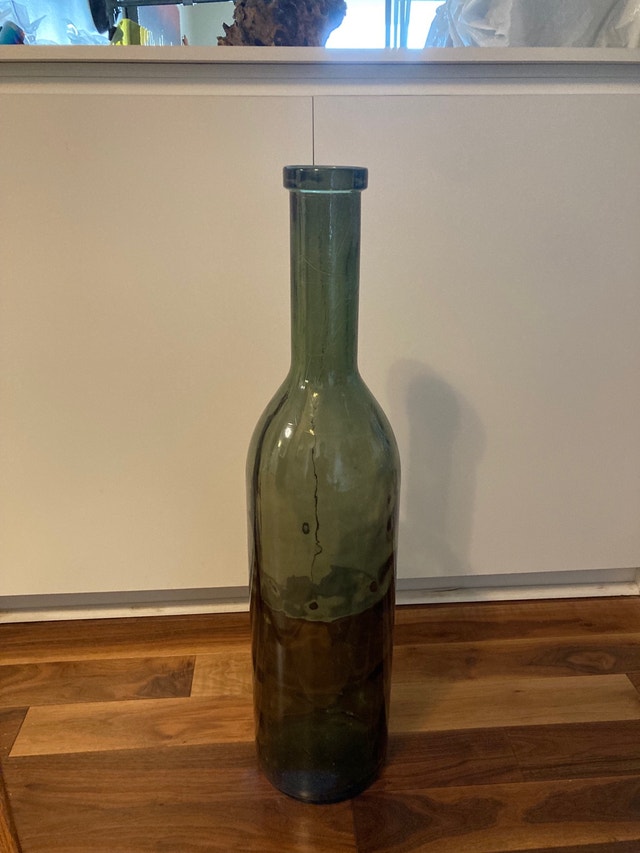 Huge green bottle