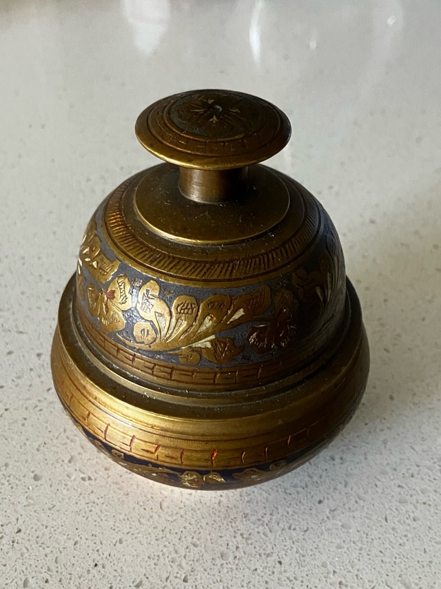 Antique Brass Bell from British India