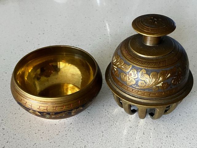 Antique Brass Bell from British India - photo 2