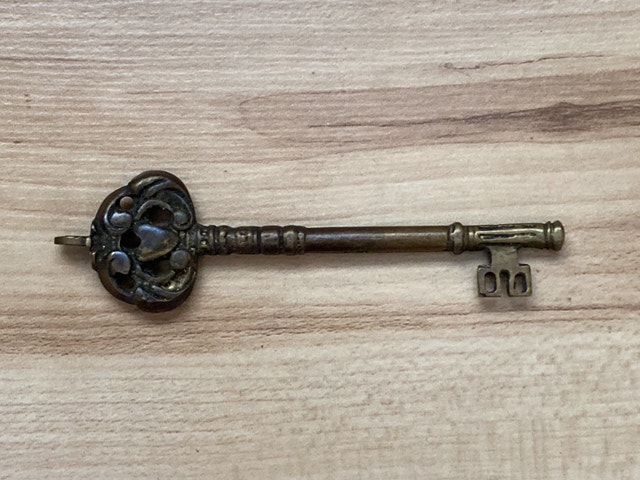 Vintage Brass Friendship Key