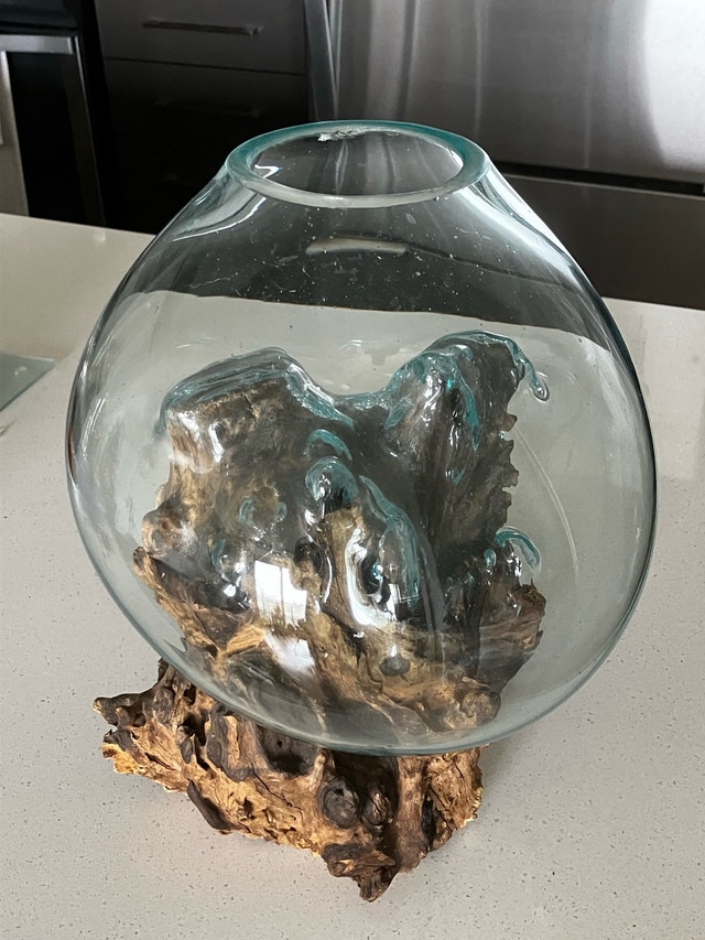 Glass on Wood Decor