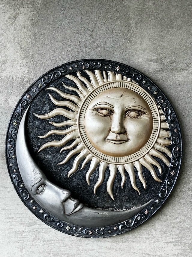 Concrete Plaster Sun Moon
