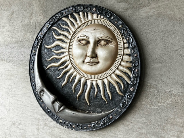 Concrete Plaster Sun Moon - photo 3