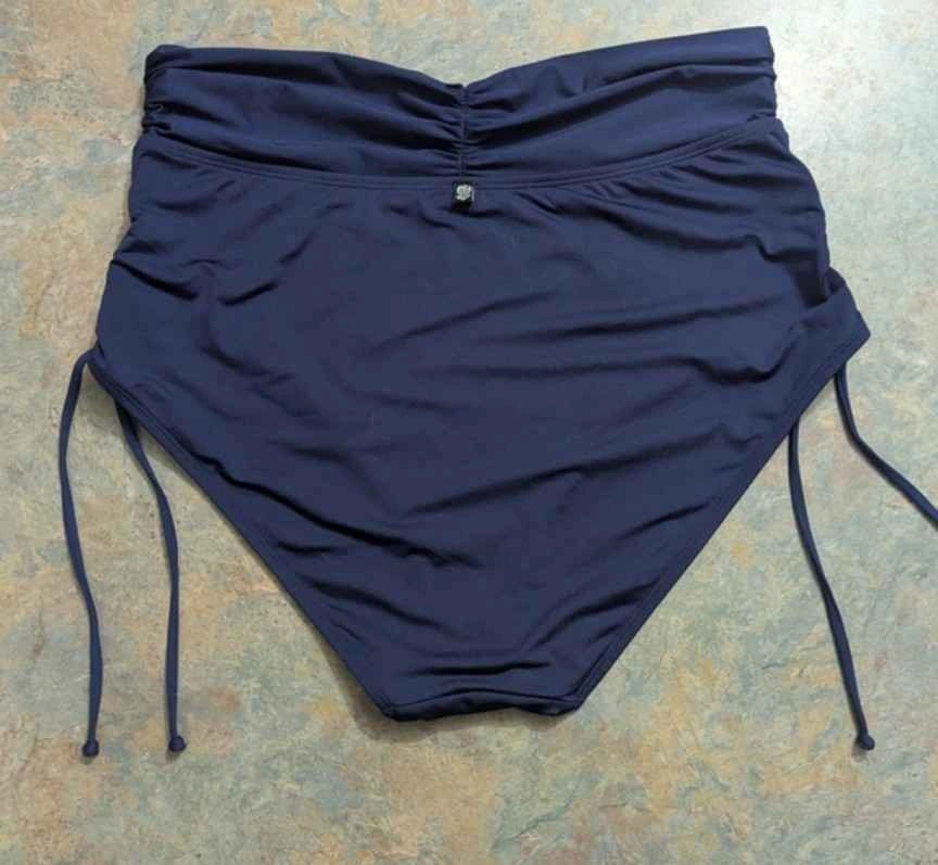 La Vie En Rose High-Waisted Navy Blue Bikini Bottom - photo 2