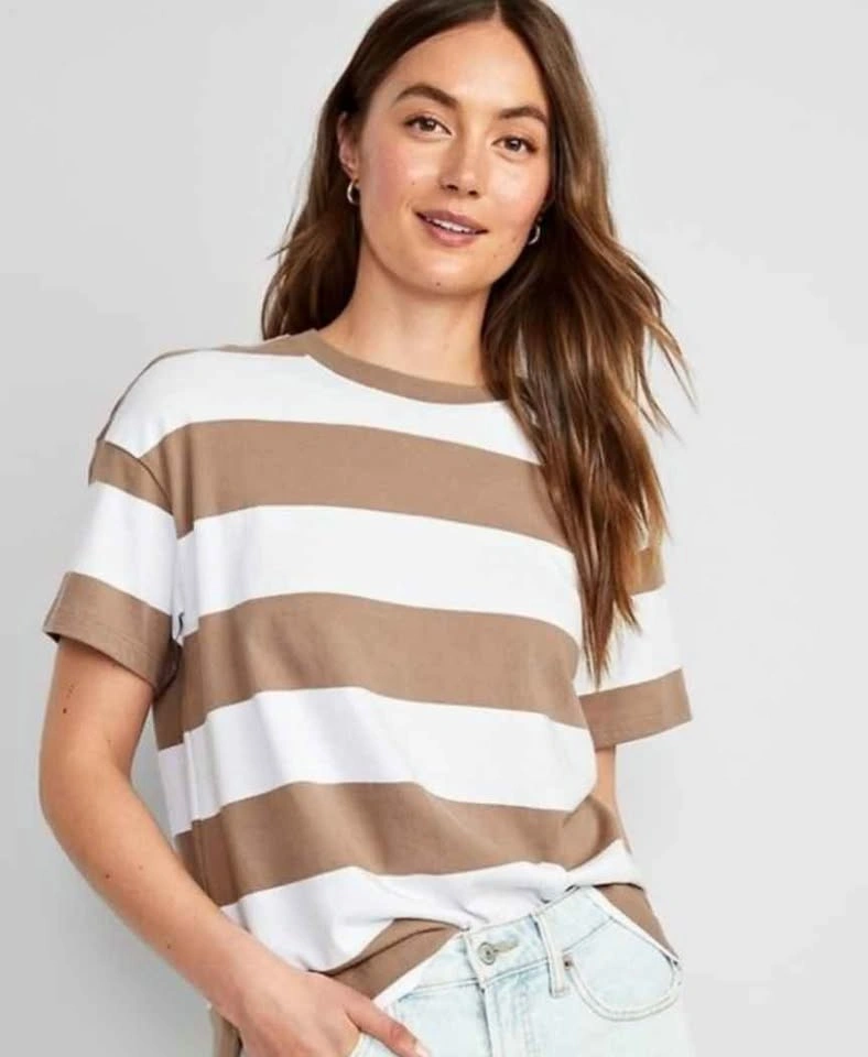 Old Navy Vintage Crew-Neck Striped T-Shirt