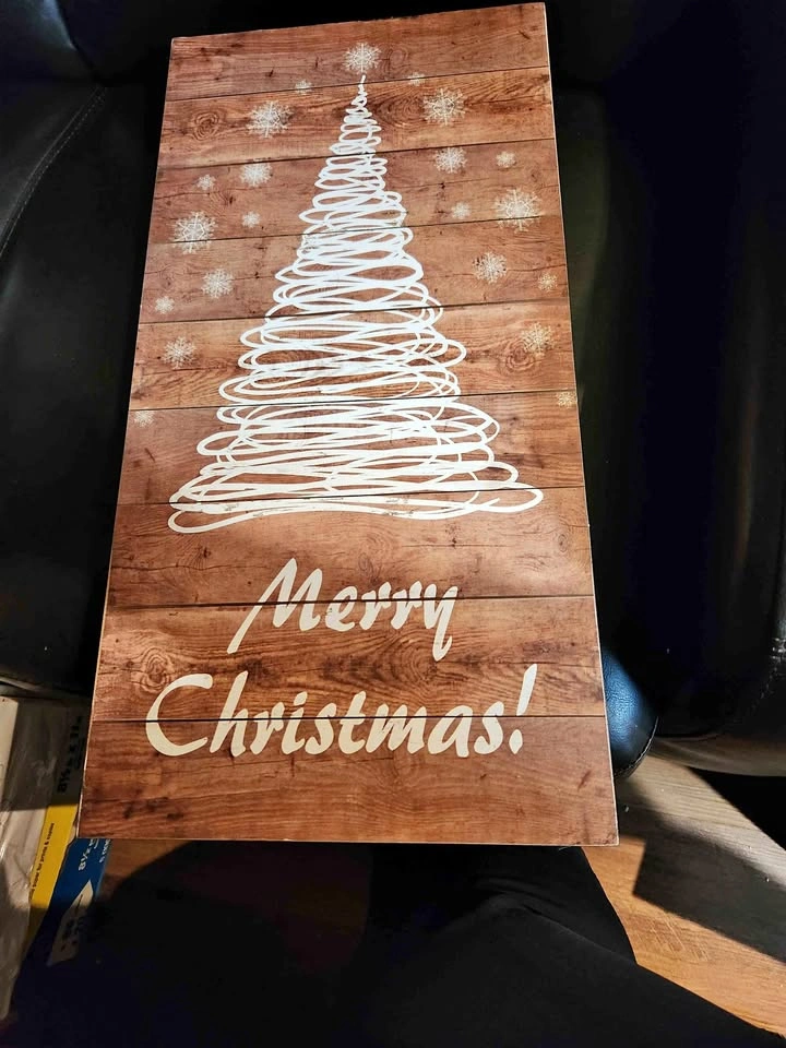 Merry Christmas Wooden Wall Sign