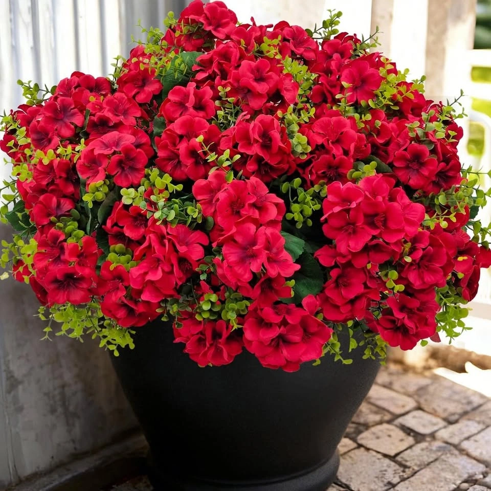 New Artificial Geranium Flowers for Outdoor Decoration - photo 4
