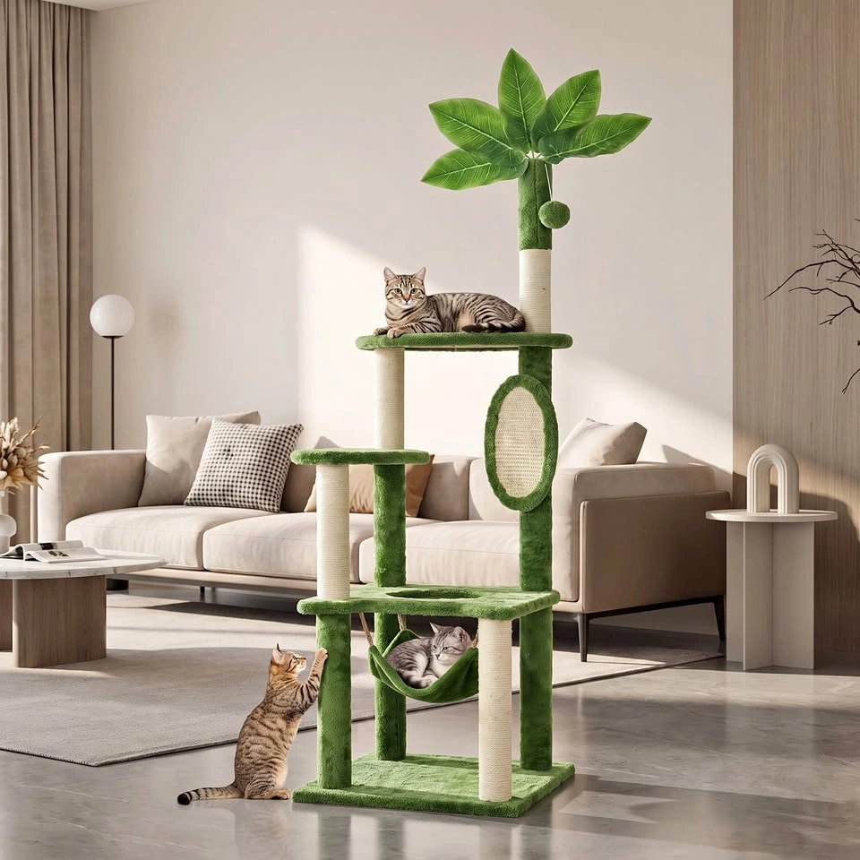 New 55" Cat tree - green