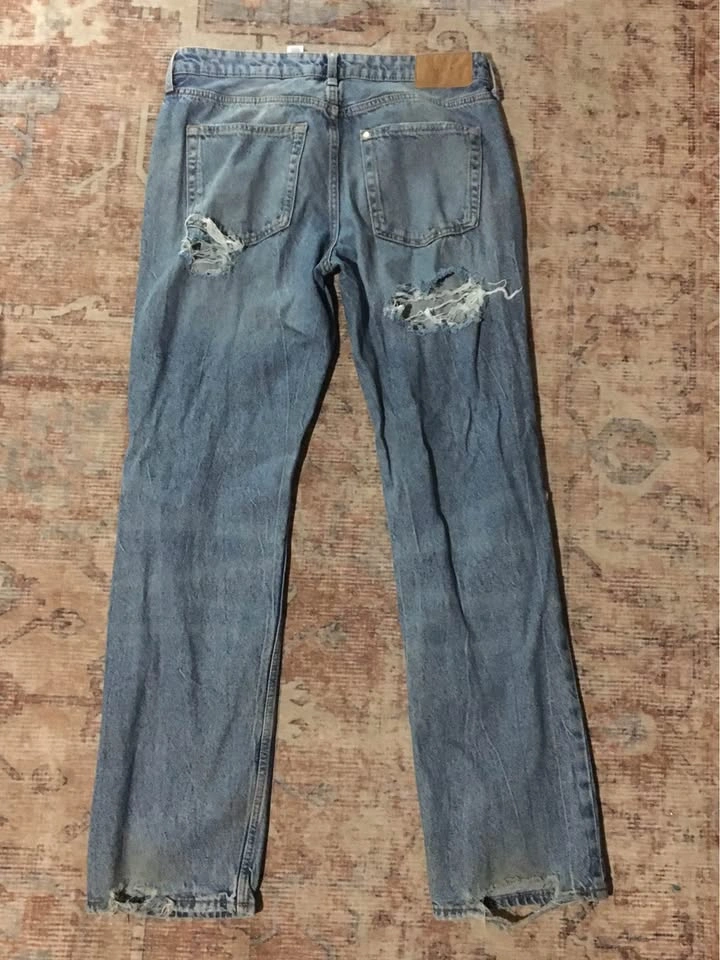 Distressed Straight leg jeans Size 42 - photo 2