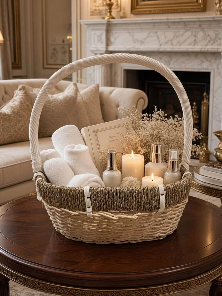 Handwoven Seagrass Wicker Market Basket with Handle - photo 5