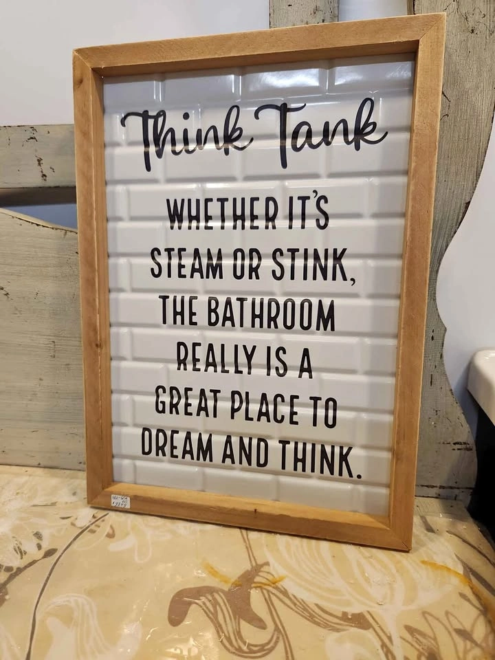 Think Tank Bathroom Wall Decor