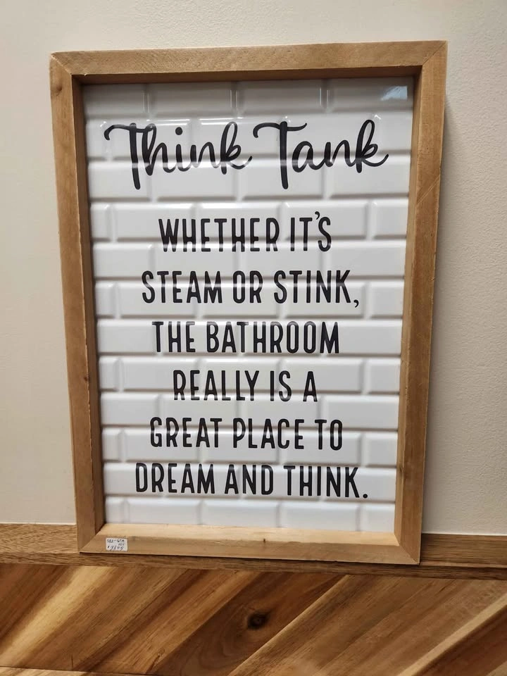 Think Tank Bathroom Wall Decor - photo 2