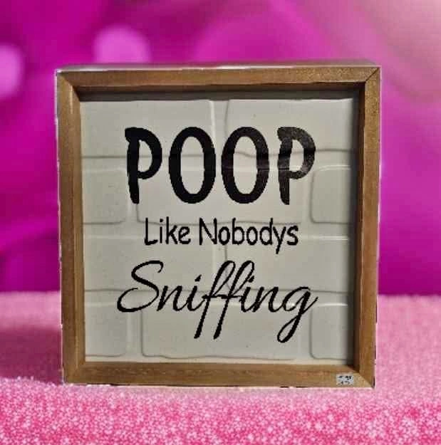 Funny Bathroom Wall Decor Sign