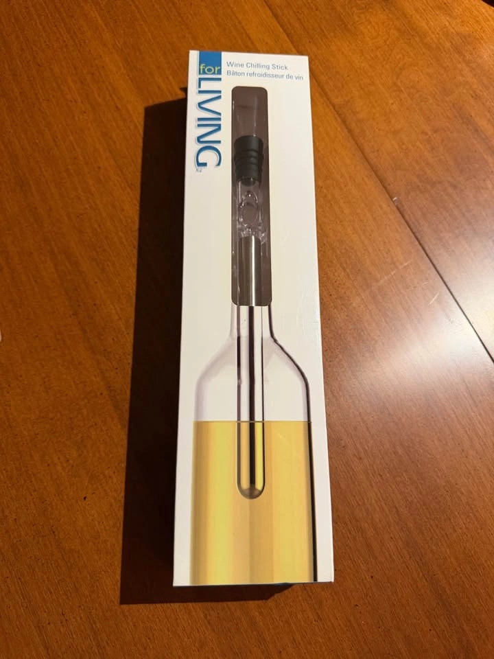 For Living Wine Chilling Stick & Pourer – NEW – Perfect Gift - photo 2