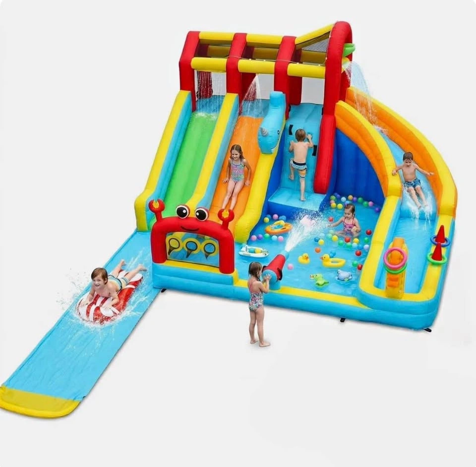 27.4' x 14.1' Inflatable Water Slide Bounce House Combo