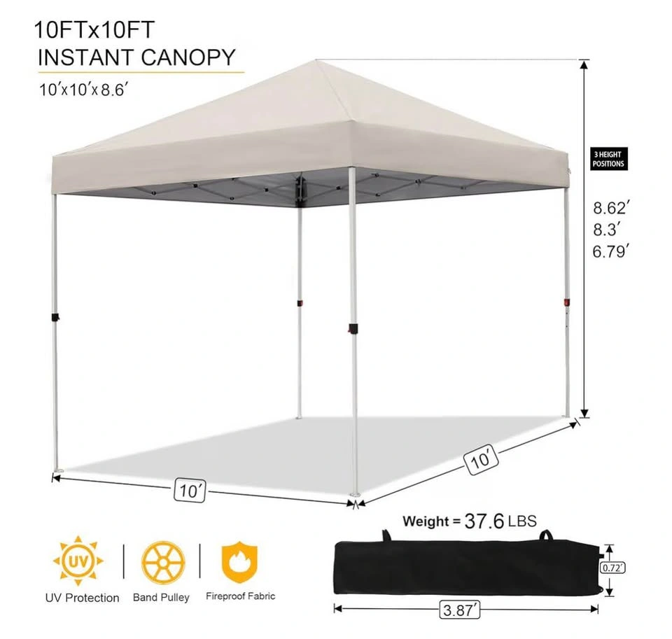 Canopy Tent 10x10 FT Heavy Duty Instant Shelter - photo 3