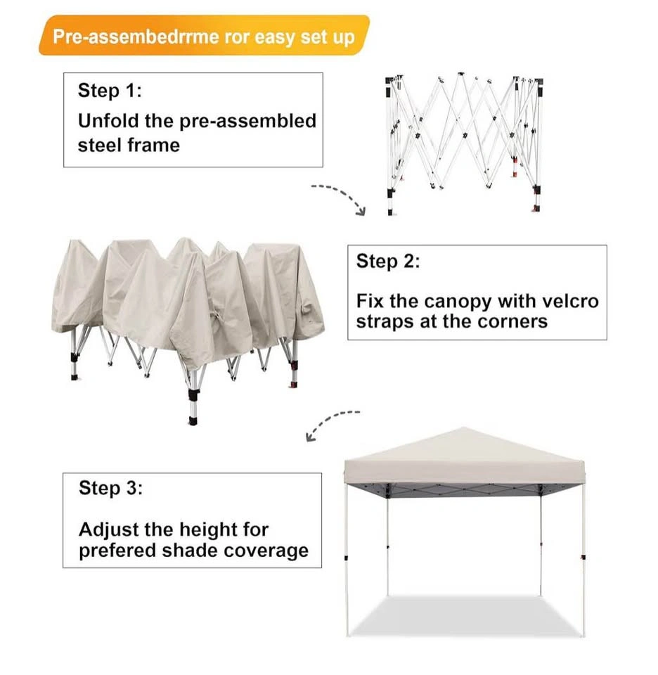 Canopy Tent 10x10 FT Heavy Duty Instant Shelter - photo 5