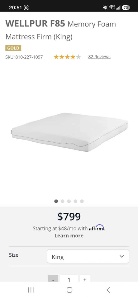 Memory Foam King Size Mattress - photo 3