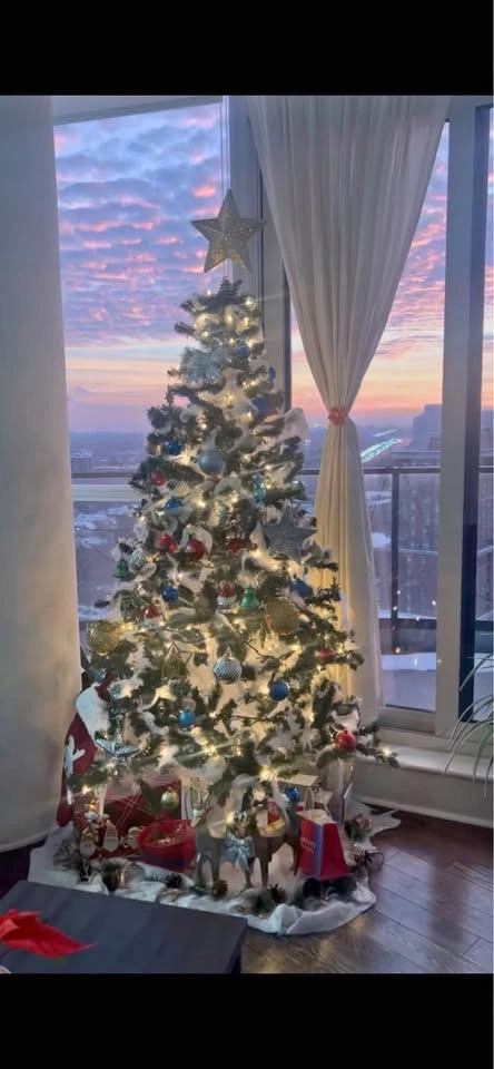 6.5' Pre-Lit Artificial Christmas Tree plus Extra Lights