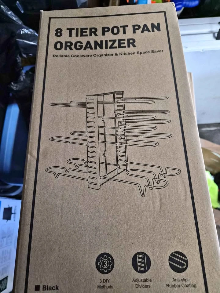 8 Tier Pot Pan Organizer Rack