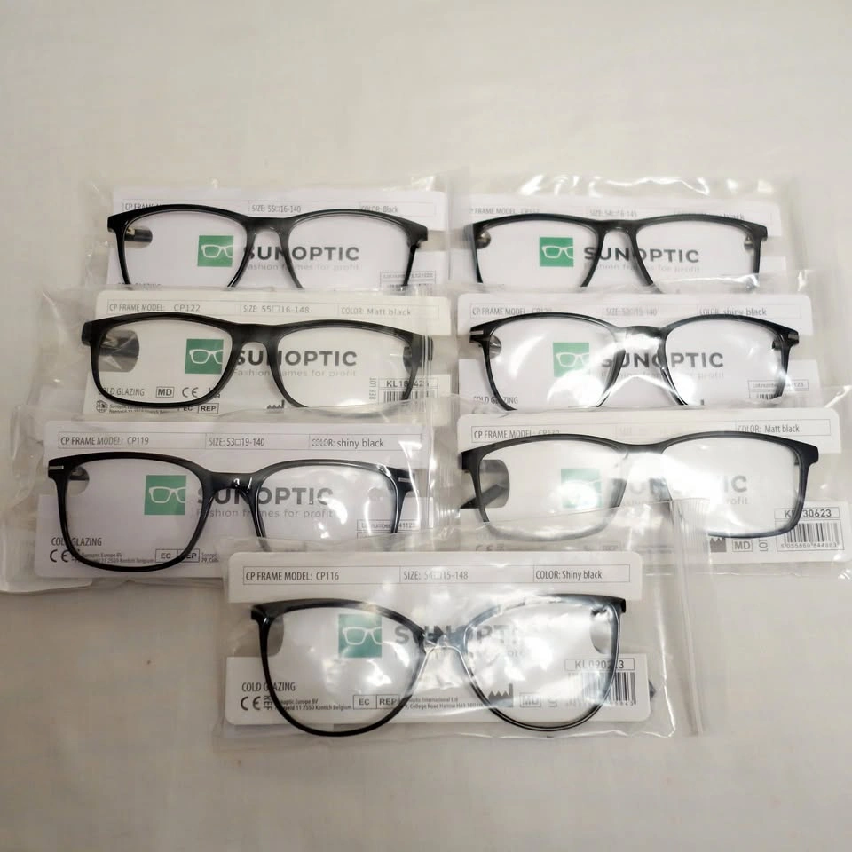NEW Lot of 7 Sunoptic UK Assorted Wayfarer Style Eyeglasses