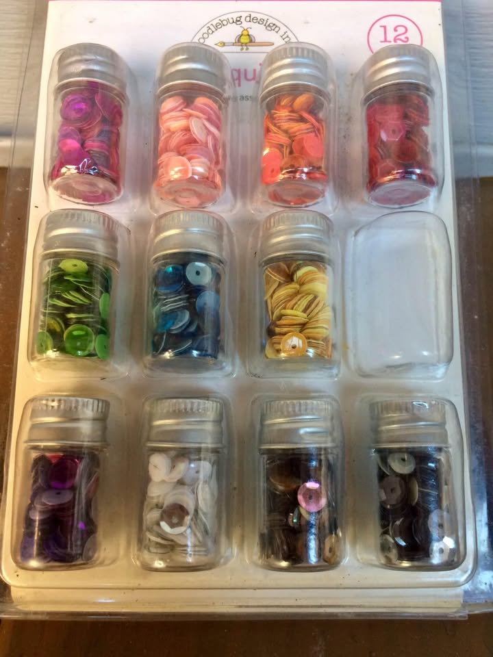 Doodlebug Sequins Set Of 11 - Brand New - photo 4