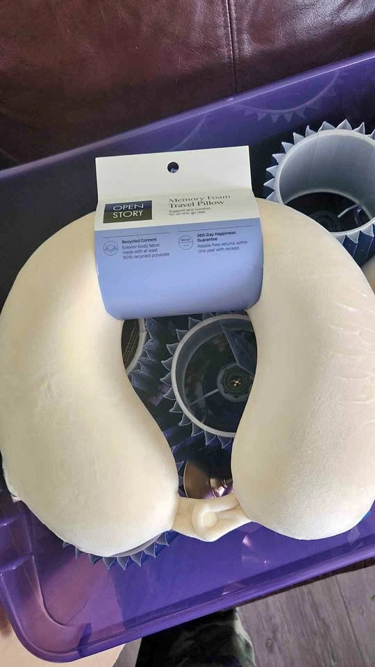 Open Story Memory Foam Travel Pillow