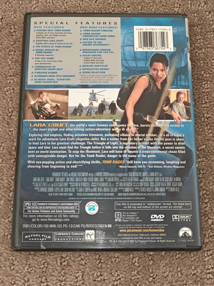 Lara Croft Tomb Raider - DVD Movie - Special Collector's Edition - photo 2