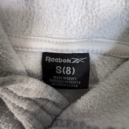 Reebok Boys S 8 Heather Grey Vector Logo Hoodie - photo 3