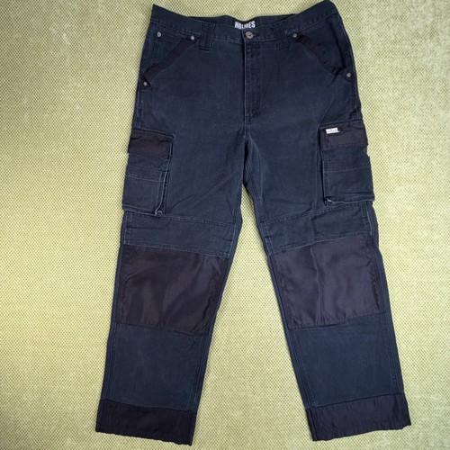 Holmes Workwear Men's Cargo Work Pants 36x32 Black
