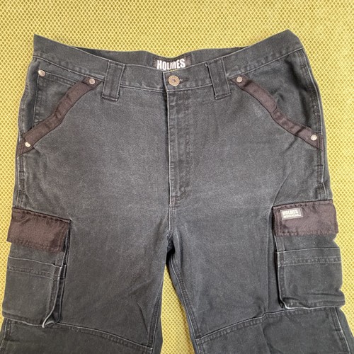 Holmes Workwear Men's Cargo Work Pants 36x32 Black - photo 4