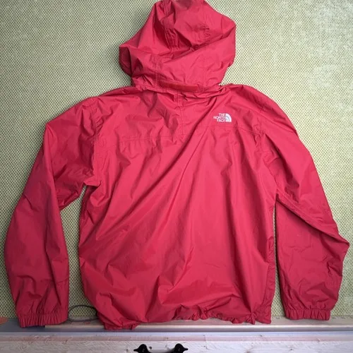 The North Face HyVent Men's Hooded Jacket M Red Rain Shell - photo 2