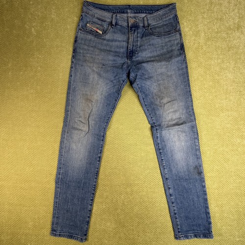 Diesel Industry Men's Jeans W31 Medium Blue Faded Slim Straight