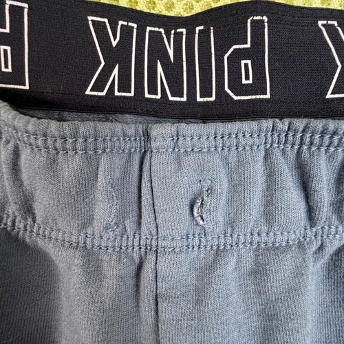 PINK Victorias Secret Womens L Blue Grey Palm Tree Joggers - photo 5
