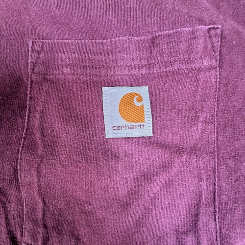 Carhartt Mens XL Loose Fit Burgundy Port Pocket Henley K84 - photo 3