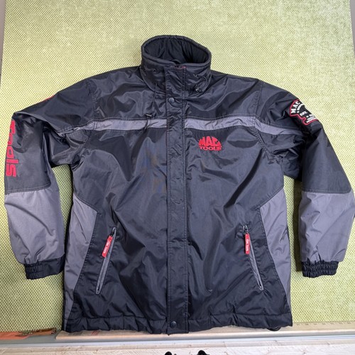 MAC Tools Men's XL Black Grey Red Hooded Workwear Jacket