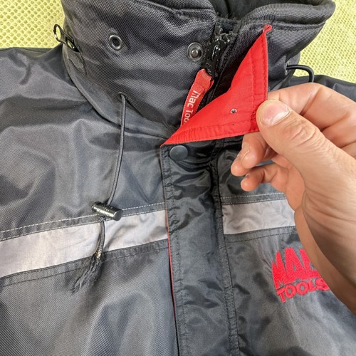 MAC Tools Men's XL Black Grey Red Hooded Workwear Jacket - photo 4