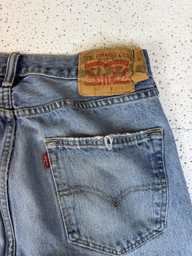 Levi's 501 Original Fit Jeans Men's W33 L30 Light Wash - photo 3