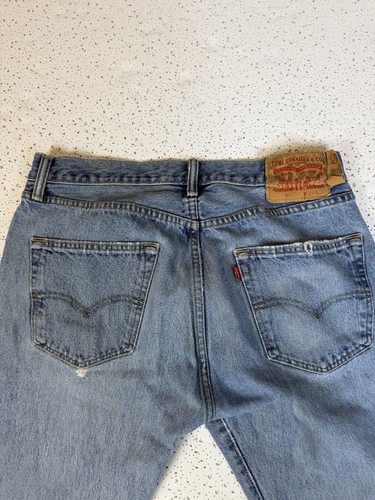 Levi's 501 Original Fit Jeans Men's W33 L30 Light Wash - photo 4