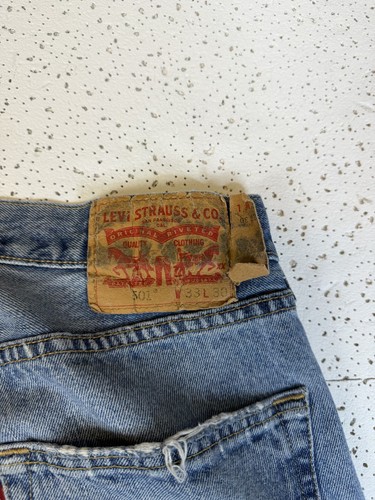 Levi's 501 Original Fit Jeans Men's W33 L30 Light Wash - photo 5