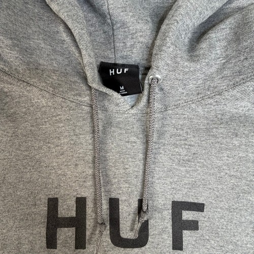 HUF Mens M Heather Grey Logo Pullover Hoodie - photo 3