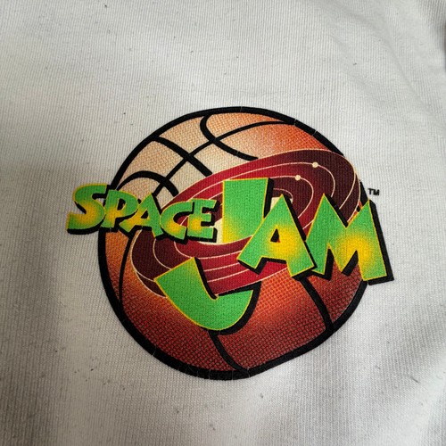 Mens XL White Space Jam Looney Tunes Graphic Crewneck Sweatshirt - photo 5