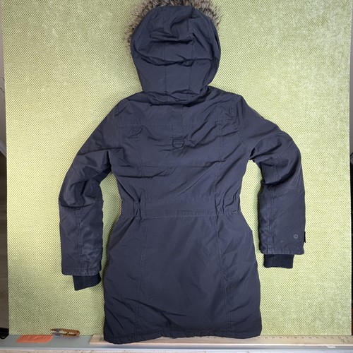 TNA Aritzia Bancroft Women's M Black Down Parka Faux Fur - photo 2