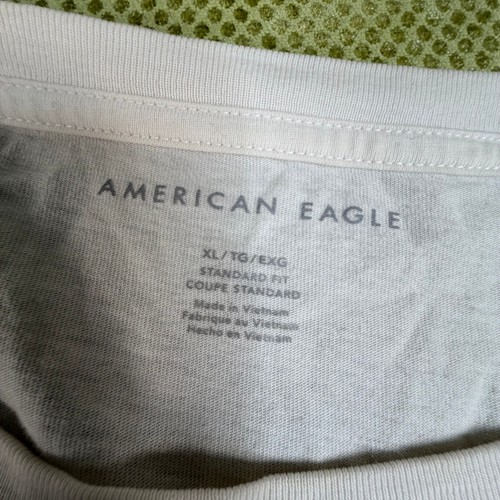 American Eagle Mens XL White Long Sleeve Graphic T Shirt - photo 3
