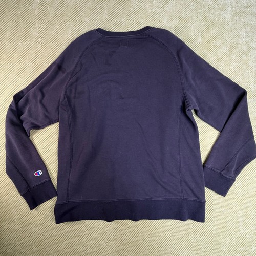 Champion Mens L Washed Black Logo Crewneck Sweatshirt - photo 2