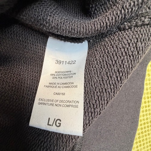 Champion Mens L Washed Black Logo Crewneck Sweatshirt - photo 4