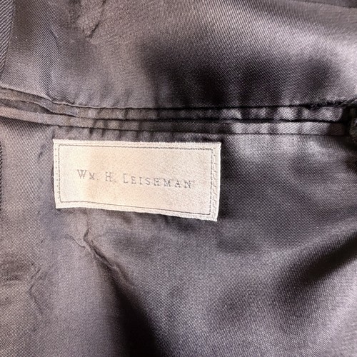 Wm H Leishman Men's Size 46 Black Two Button Blazer - photo 5