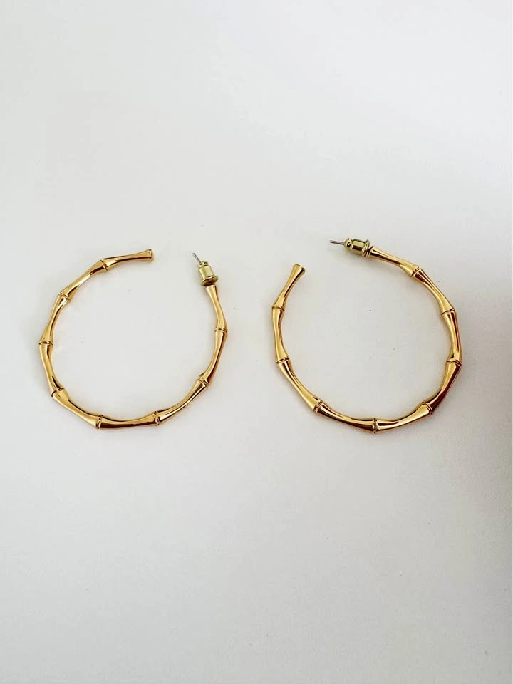 Large Gold Hoop Earrings